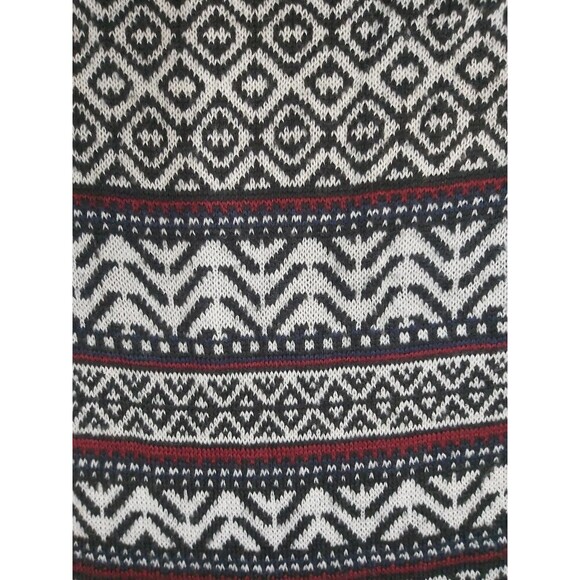 C Women's  Black And White Mid Length Sweater Dress Size Medium - Picture 6 of 9